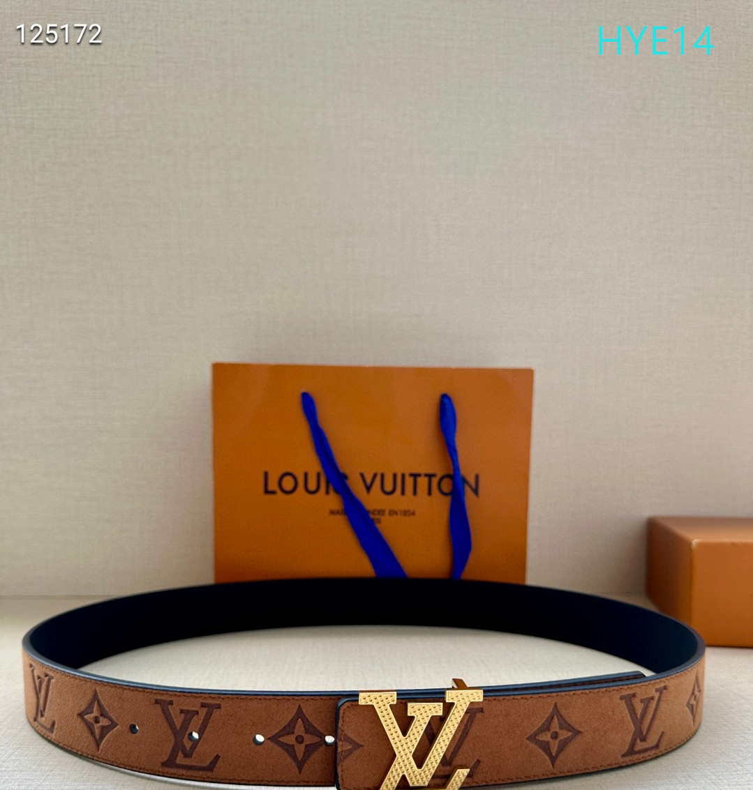 LV belt 34mmX95-125cm XH07